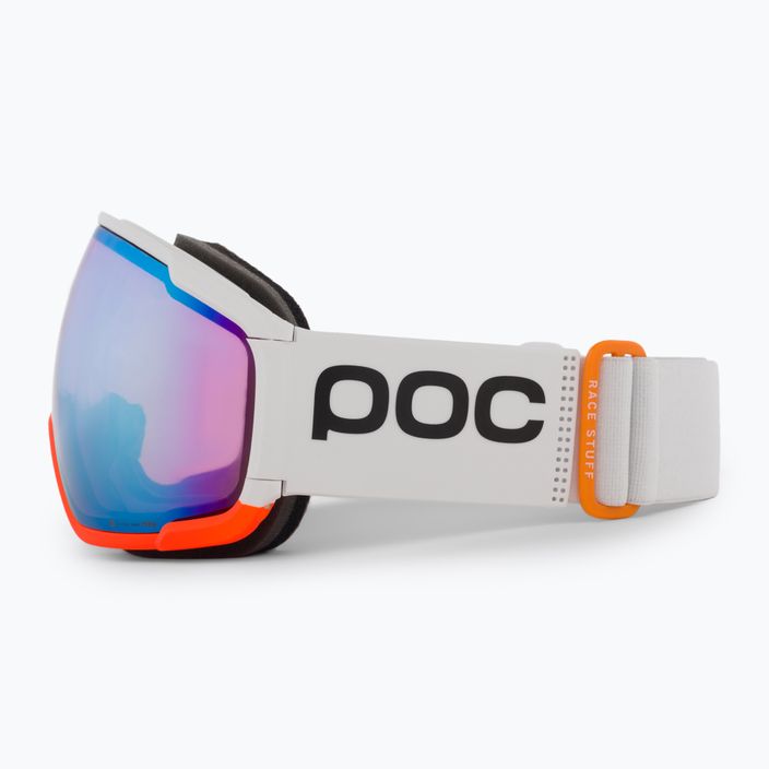 Ski goggles POC Zonula Clarity Comp white/fluorescent orange/spektris blue 4