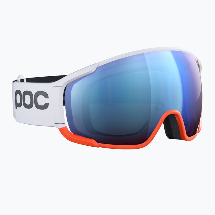 Ski goggles POC Zonula Clarity Comp white/fluorescent orange/spektris blue 6