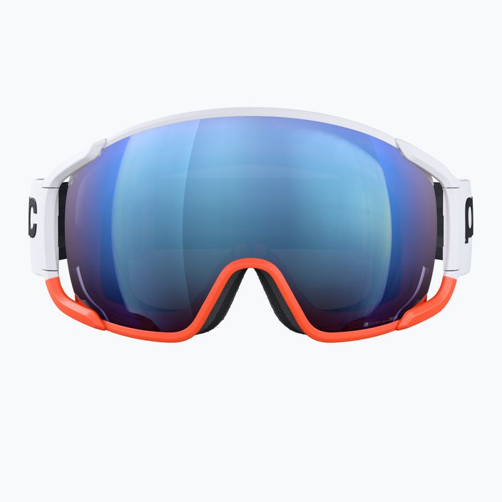 Ski goggles POC Zonula Clarity Comp white/fluorescent orange/spektris blue 7