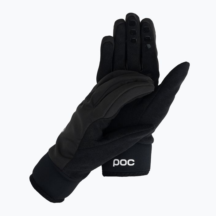 Cycling gloves POC Thermal Lite uranium black