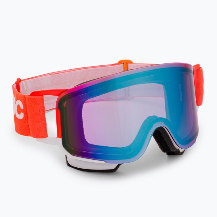 Ski goggles POC Nexal Clarity Comp fluorescent orange/hydrogen white/spektris blue 2