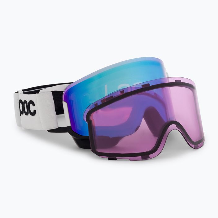 Ski goggles POC Nexal Mid Clarity Comp hydrogen white/uranium black/spektris blue