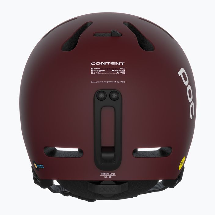 Ski helmet POC Fornix MIPS garnet red matt 11
