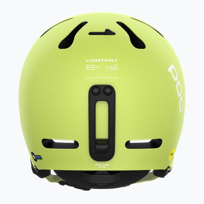 Ski helmet POC Fornix MIPS lemon calcite matt 13