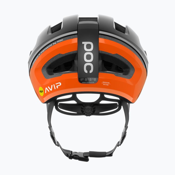 POC Omne Beacon MIPS fluorescent orange avip/uranium black matt bike helmet 6