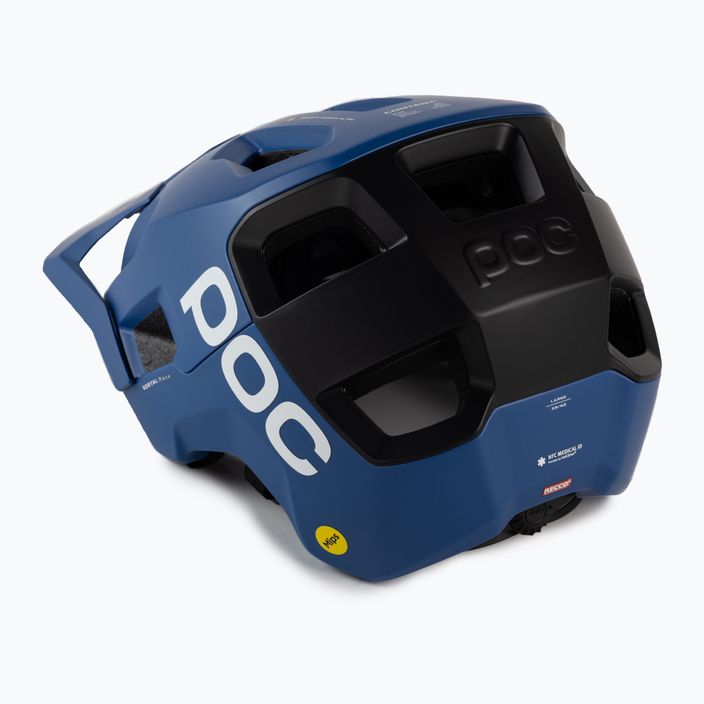 Bicycle helmet POC Kortal Race MIPS opal blue/uranium black metallic/matt 4