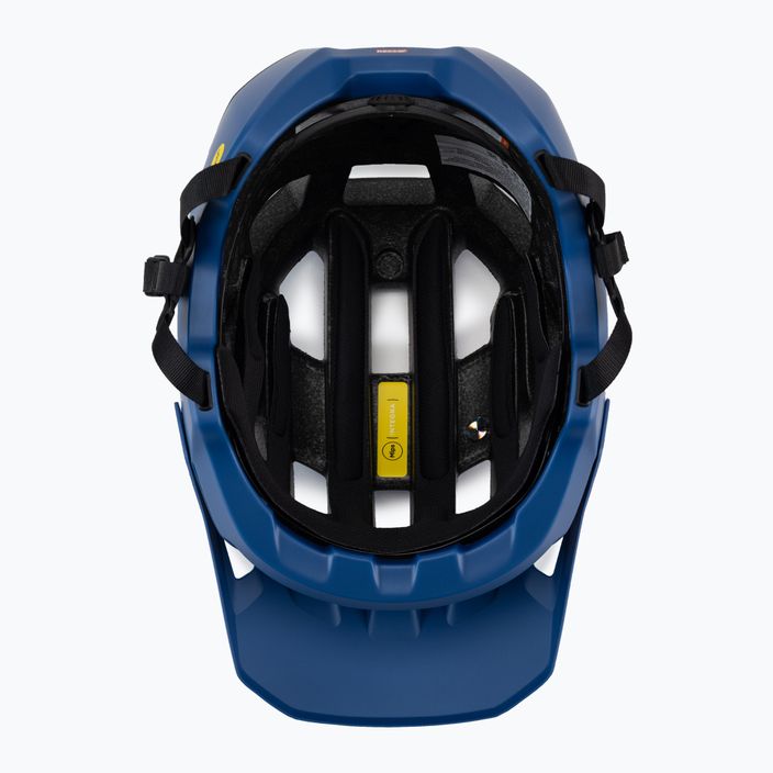 Bicycle helmet POC Kortal Race MIPS opal blue/uranium black metallic/matt 