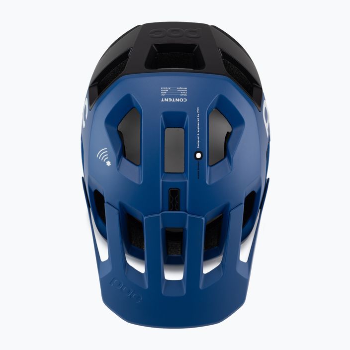 Bicycle helmet POC Kortal Race MIPS opal blue/uranium black metallic/matt 6