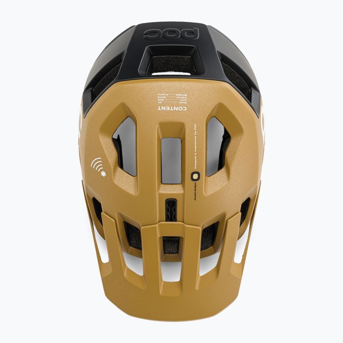 Bicycle helmet POC Kortal Race MIPS cerussite kashima/uranium black metallic/matt 6