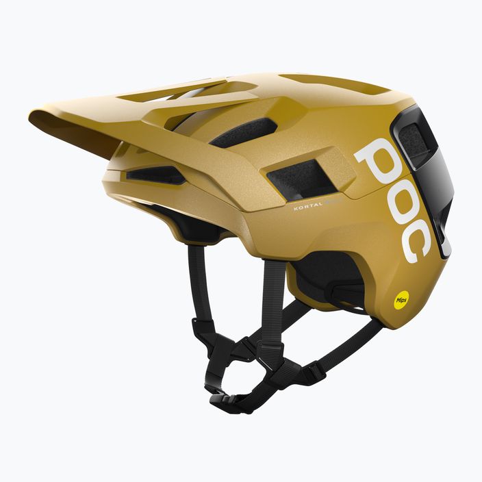 Bicycle helmet POC Kortal Race MIPS cerussite kashima/uranium black metallic/matt 8