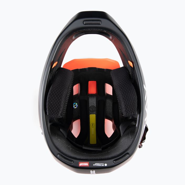 Bicycle helmet POC Otocon Race MIPS fluorescent orange avip/uranium black matt 4