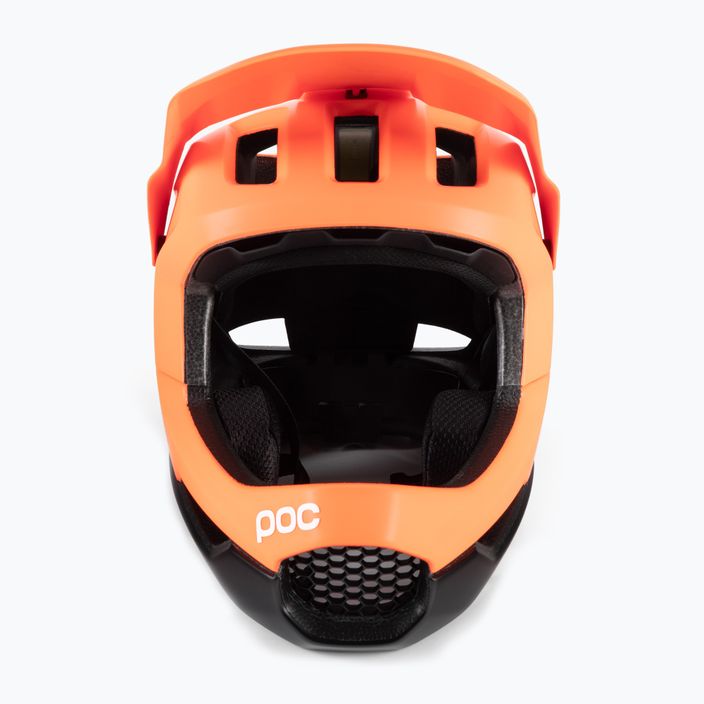 Bicycle helmet POC Otocon Race MIPS fluorescent orange avip/uranium black matt 5