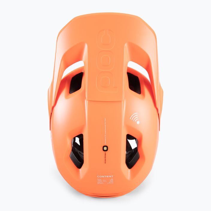 Bicycle helmet POC Otocon Race MIPS fluorescent orange avip/uranium black matt 6