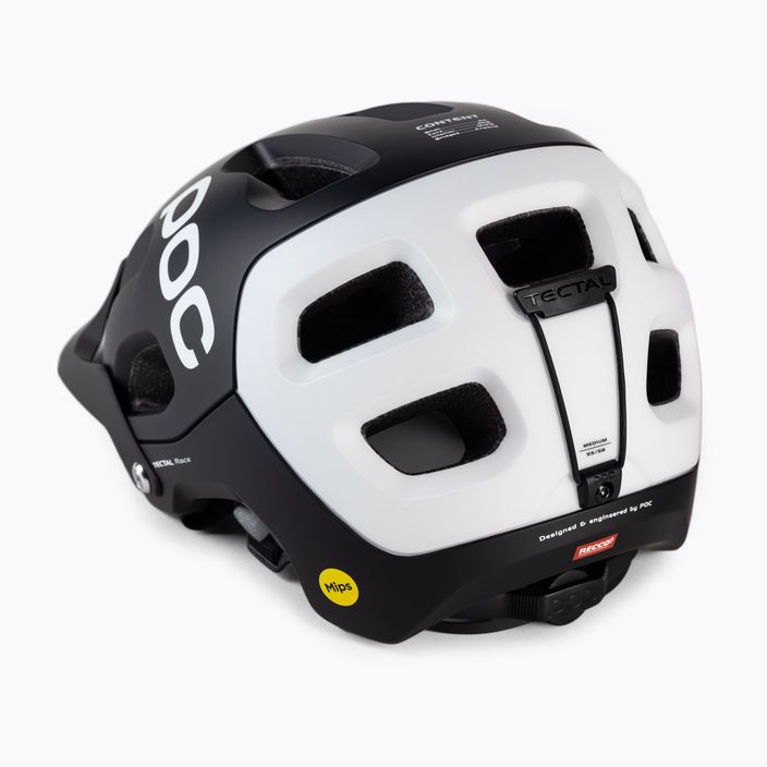 Bicycle helmet POC Tectal Race MIPS uranium black/hydrogen white matt 4