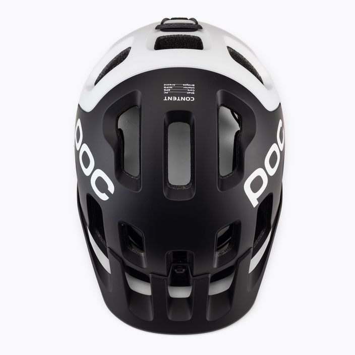 Bicycle helmet POC Tectal Race MIPS uranium black/hydrogen white matt 6