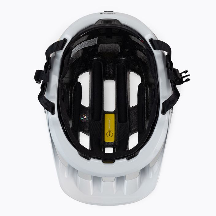 Bicycle helmet POC Tectal Race MIPS NFC hydrogen white/fluorescent orange avip 5