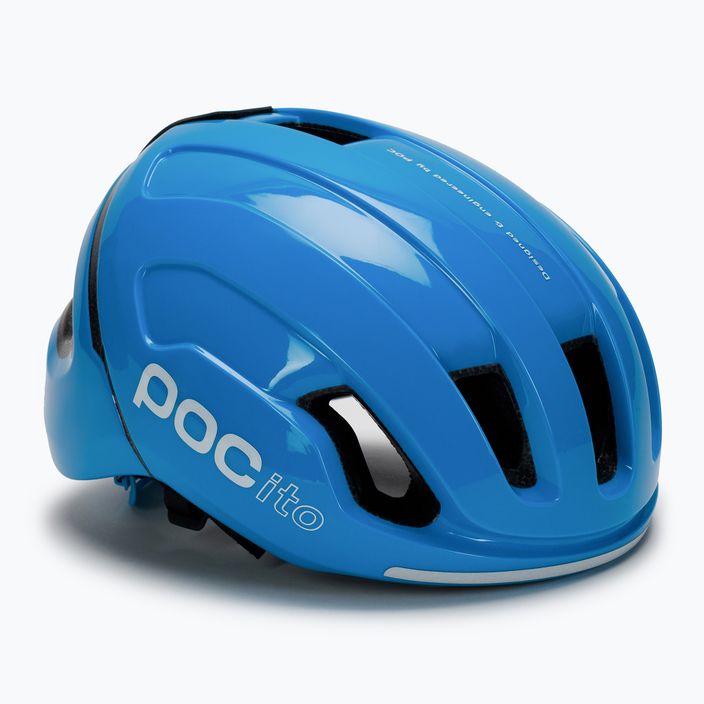 Children's bicycle helmet POC POCito Omne MIPS fluorescent blue