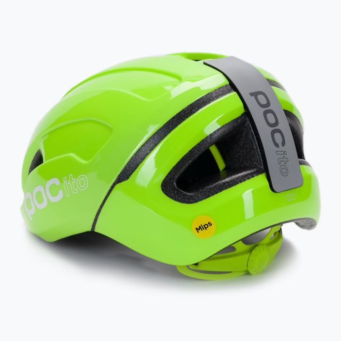 Children's bicycle helmet POC POCito Omne MIPS fluorescent yellow/green 4
