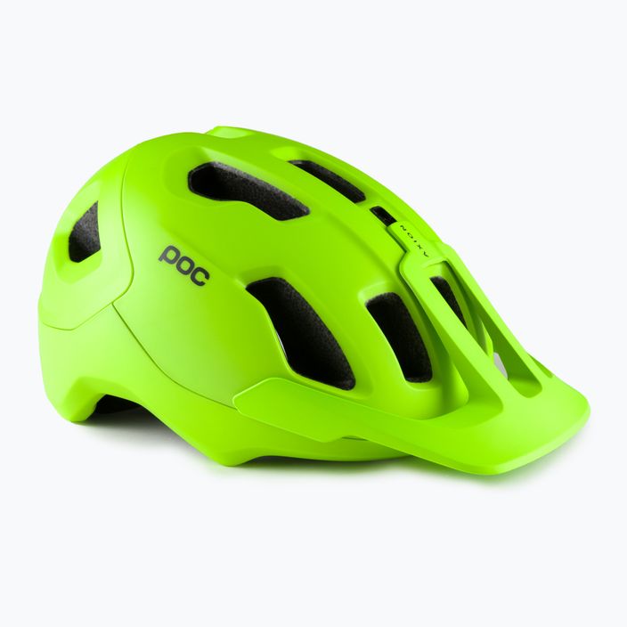Bicycle helmet POC Axion fluorescent yellow/green matt