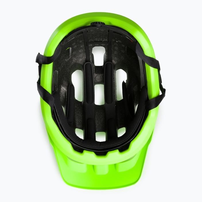 Bicycle helmet POC Axion fluorescent yellow/green matt 5