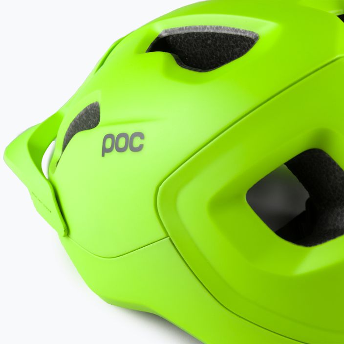 Bicycle helmet POC Axion fluorescent yellow/green matt 7