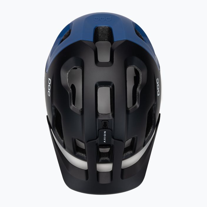 Bicycle helmet POC Axion uranium black/opal blue metallic/matt 6