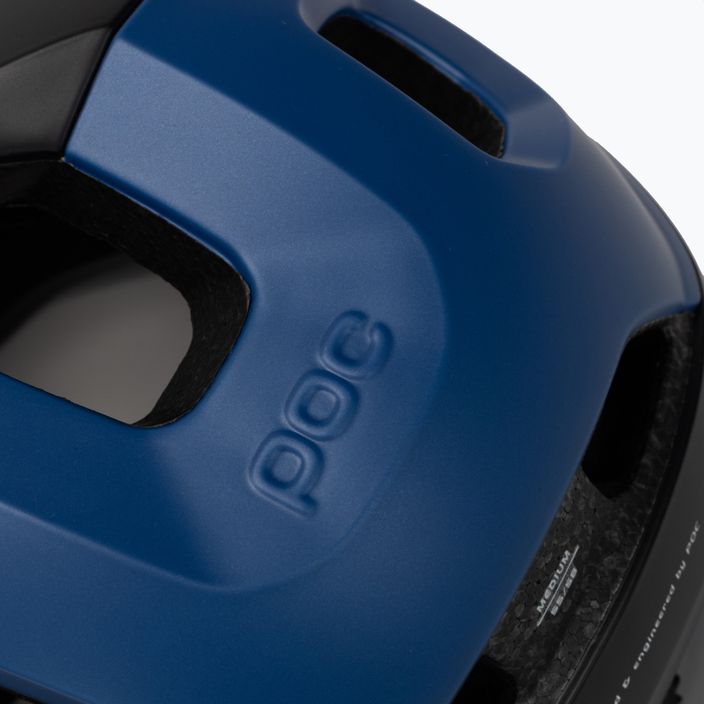 Bicycle helmet POC Axion uranium black/opal blue metallic/matt 7