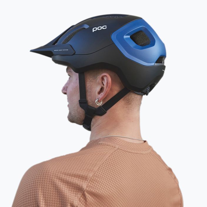 Bicycle helmet POC Axion uranium black/opal blue metallic/matt 9