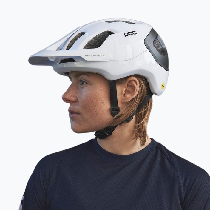 Bicycle helmet POC Axion Race MIPS hydrogen white/uranium black matt 6