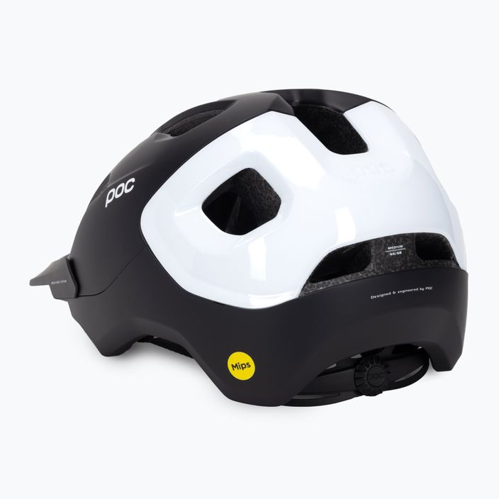Bicycle helmet POC Axion Race MIPS uranium black matt/hydrogen white 4
