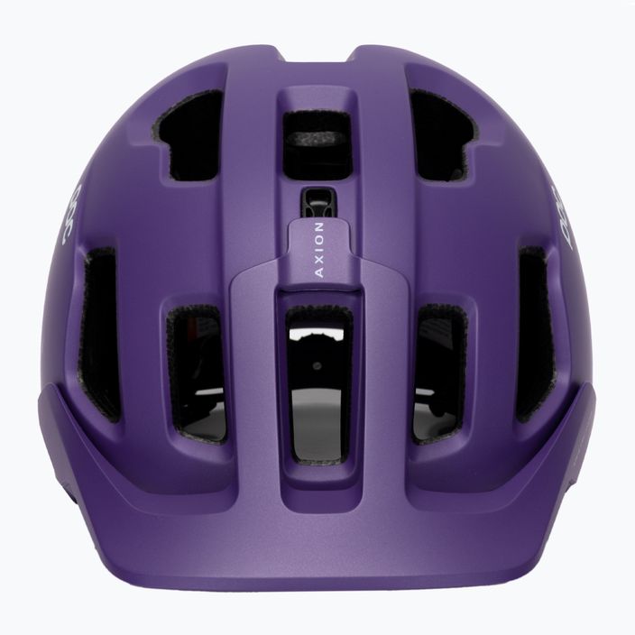 Bicycle helmet POC Axion Race MIPS sapphire purple/uranium black metallic/matt 2