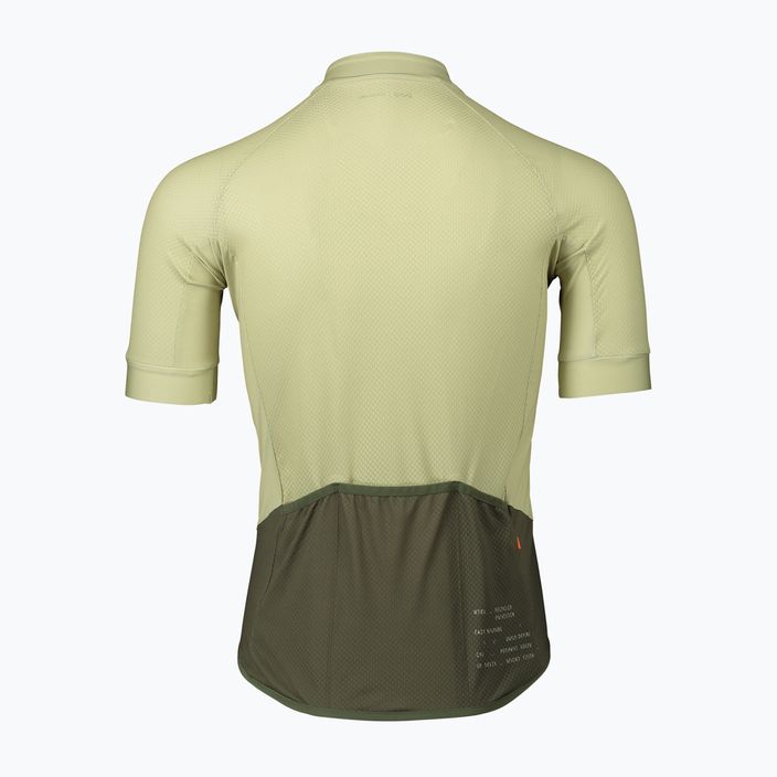 Men's POC Essential Road Logo cycling jersey prehnite green/epiote green 2