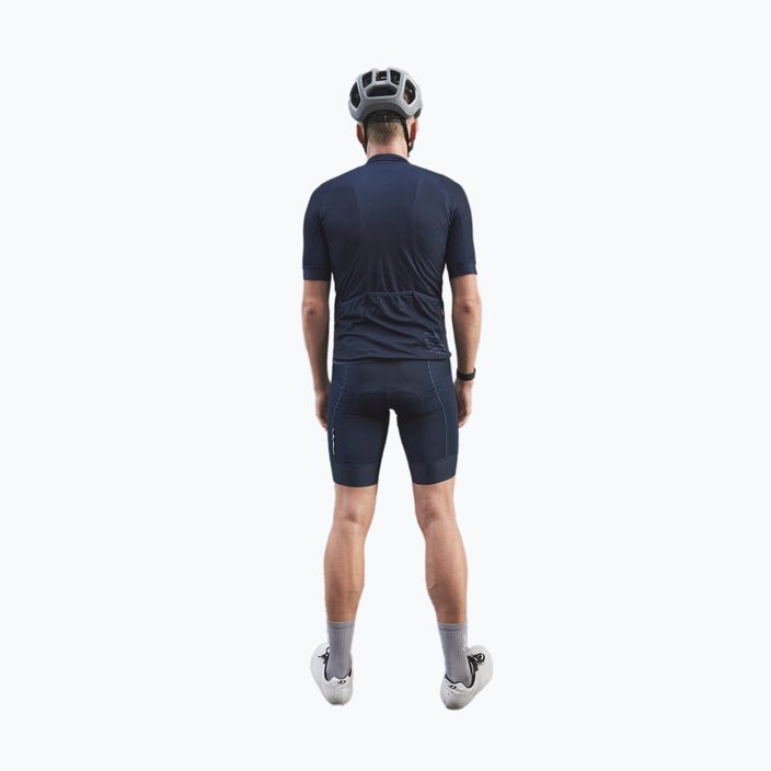 Men's cycling jersey POC Essential Road Logo turmaline navy 3