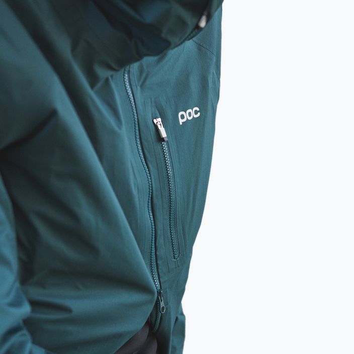 Men's cycling jacket POC Motion Rain dioptase blue 2