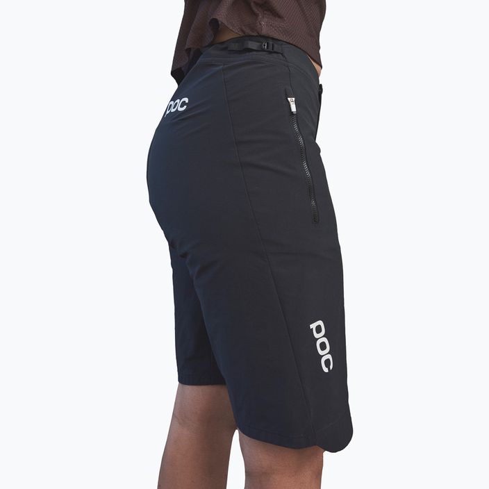 Women's cycling shorts POC Essential Enduro uranium black 6