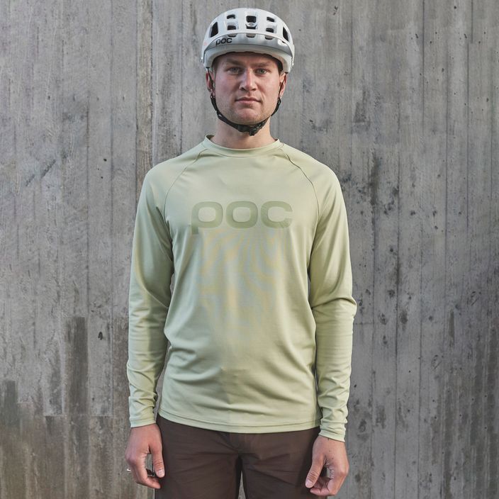 Men's cycling longsleeve POC Reform Enduro Jersey prehnite green 3