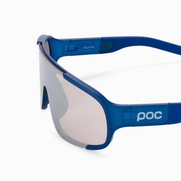 Bicycle goggles POC Aspire opal blue translucent/clarity trail silver 5