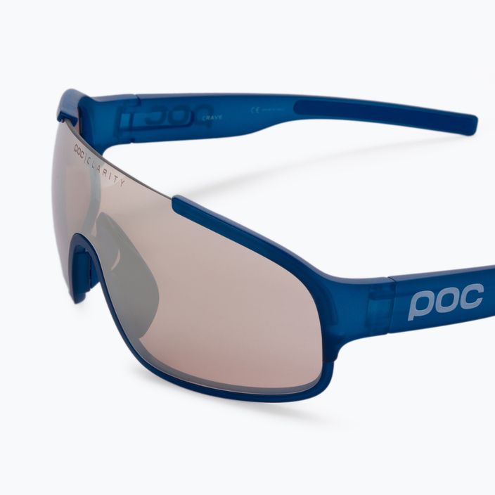 Bicycle goggles POC Crave opal blue translucent/clarity trail silver 5