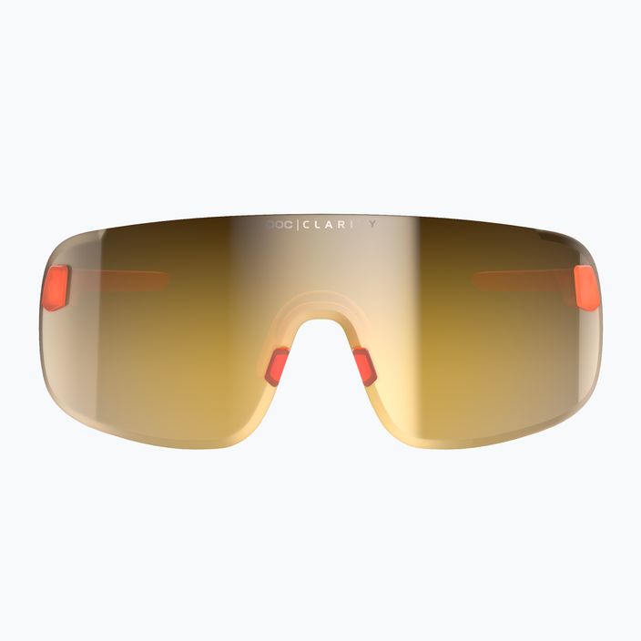Bicycle goggles POC Elicit fluorescent orange translucent/clarity road gold 2