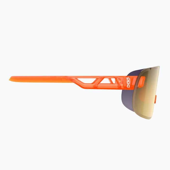Bicycle goggles POC Elicit fluorescent orange translucent/clarity road gold 4
