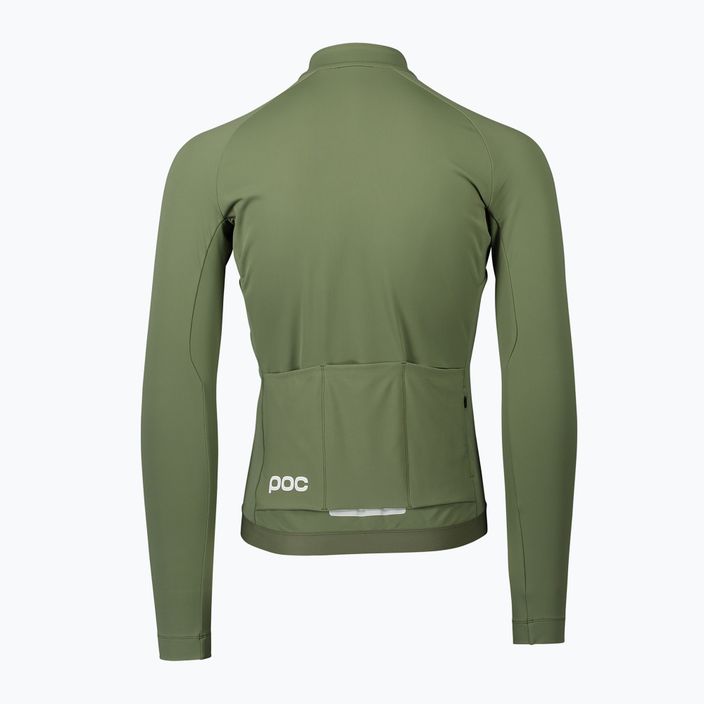 Men's cycling longsleeve POC Ambient Thermal Jersey epidote green 2