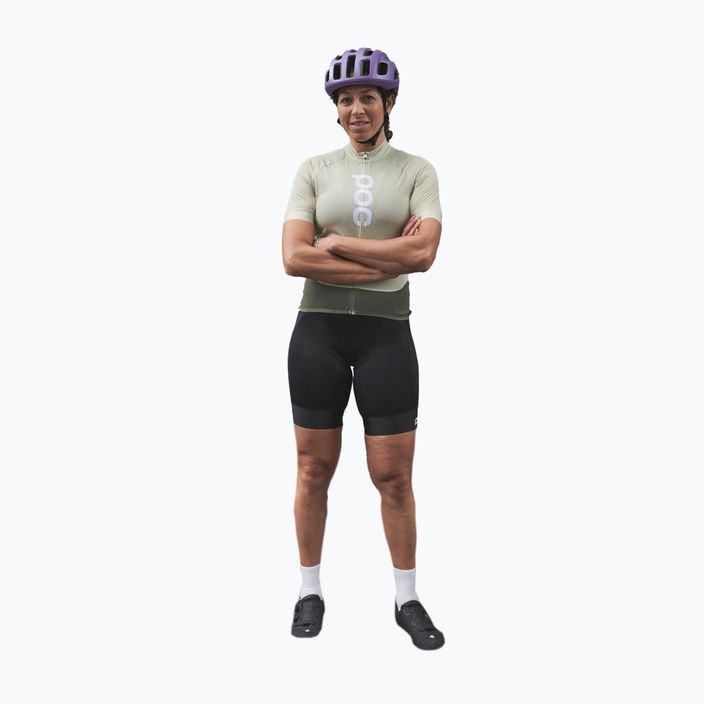 Women's cycling jersey POC Essential Road Logo prehnite green/epidote green