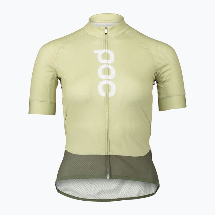 Women's cycling jersey POC Essential Road Logo prehnite green/epidote green 5