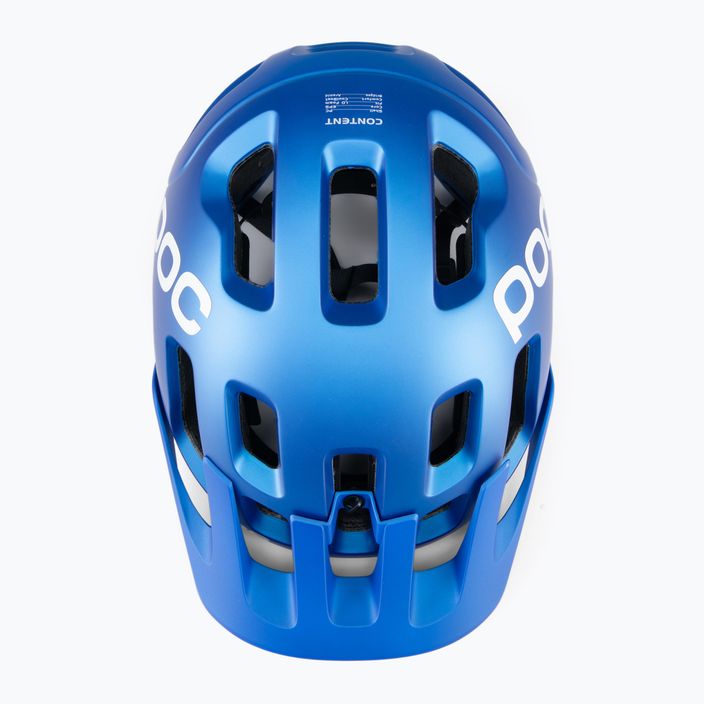 Bicycle helmet POC Tectal opal blue metallic/matt 4