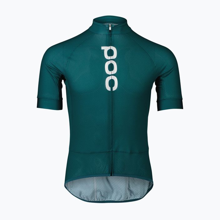 Men's cycling jersey POC Essential Road Logo dioptase blue