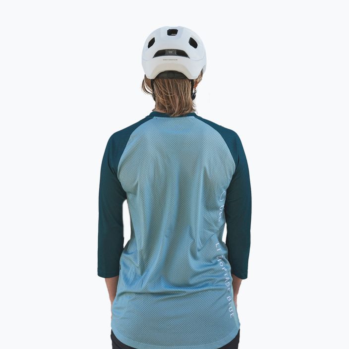 Women's cycling jersey POC MTB Pure 3/4 lt dioptase blue/dioptase blue 2