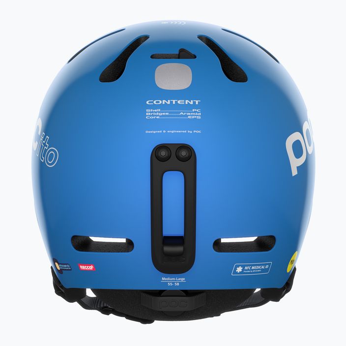 Children's ski helmets POC POCito Fornix MIPS fluorescent blue 12