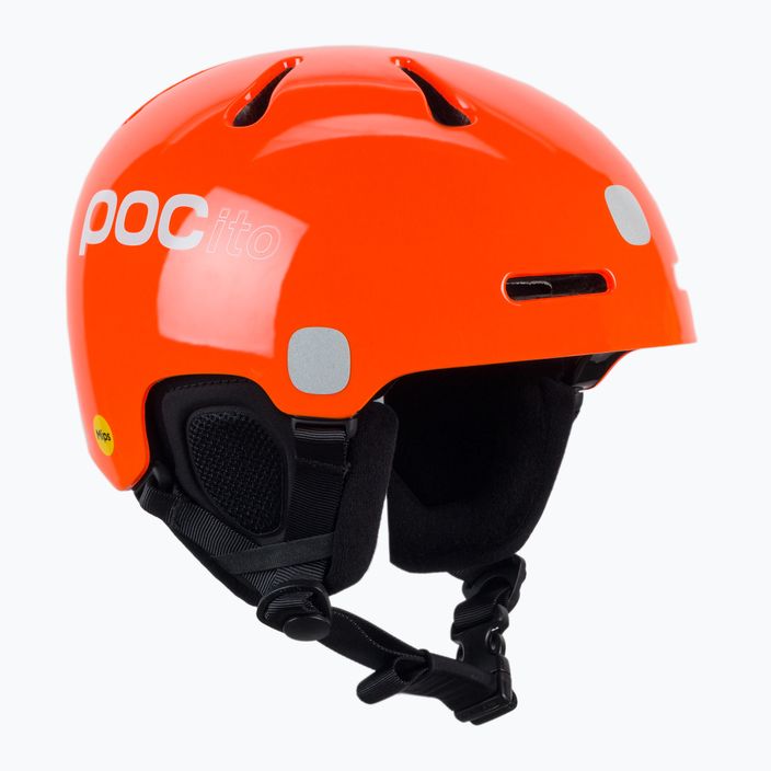Children's ski helmets POC POCito Fornix MIPS fluorescent orange