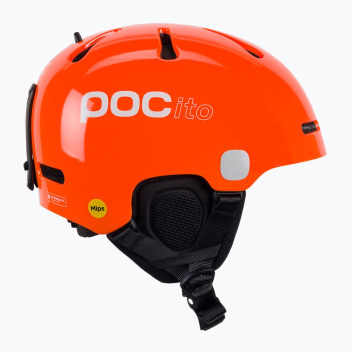 Children's ski helmets POC POCito Fornix MIPS fluorescent orange 4