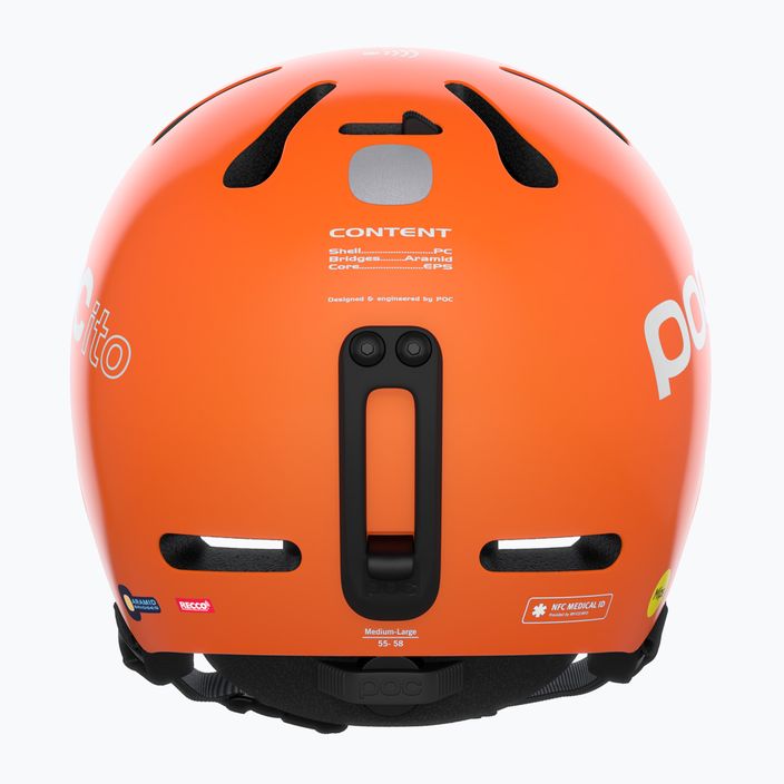 Children's ski helmets POC POCito Fornix MIPS fluorescent orange 12